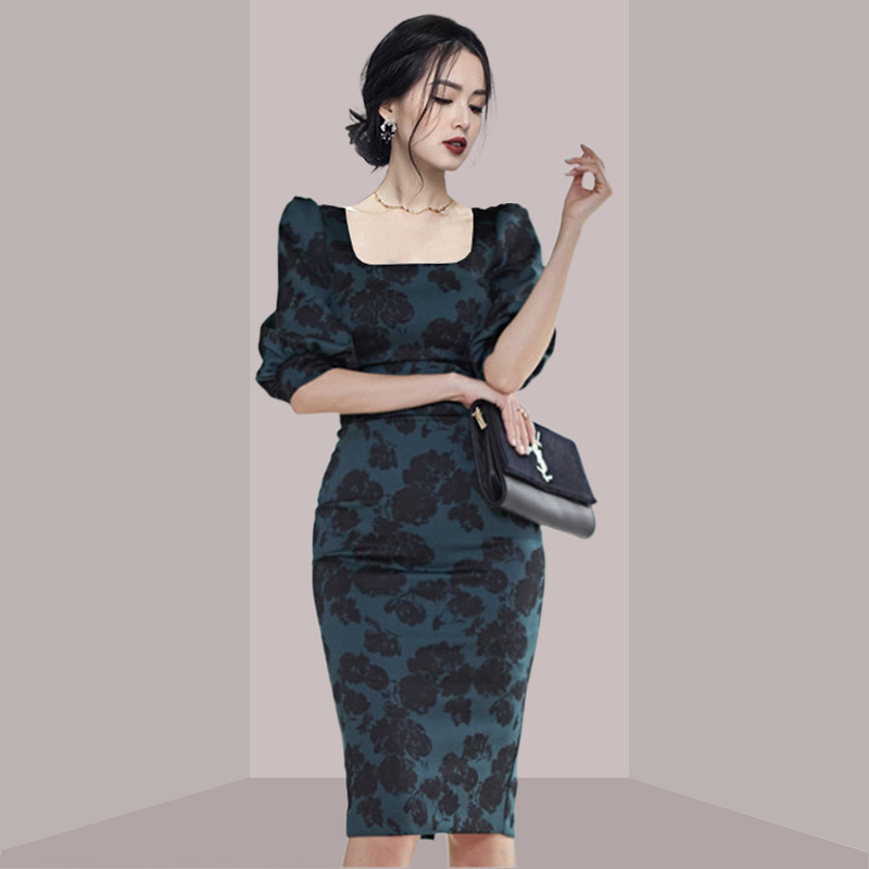 Midi Skirt Floral - Элегантное женское платье миди с цветочным