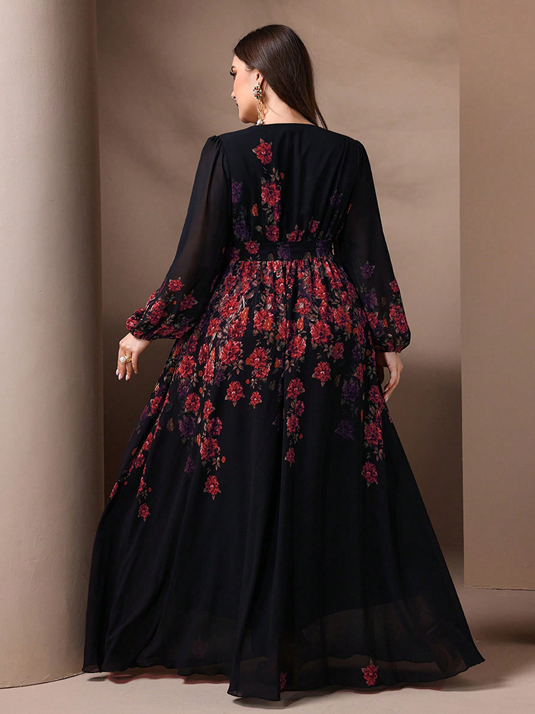 Женское длинное платье с цвето – обзор и цена Romper Floral Print