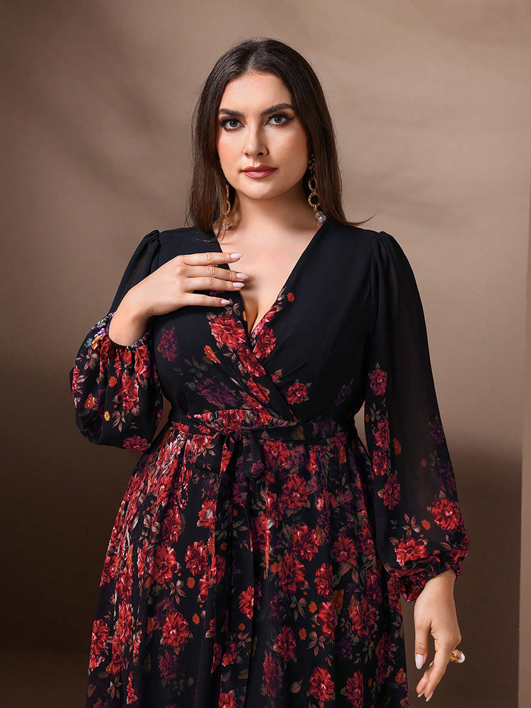 Женское длинное платье с цвето – обзор и цена Romper Floral Print
