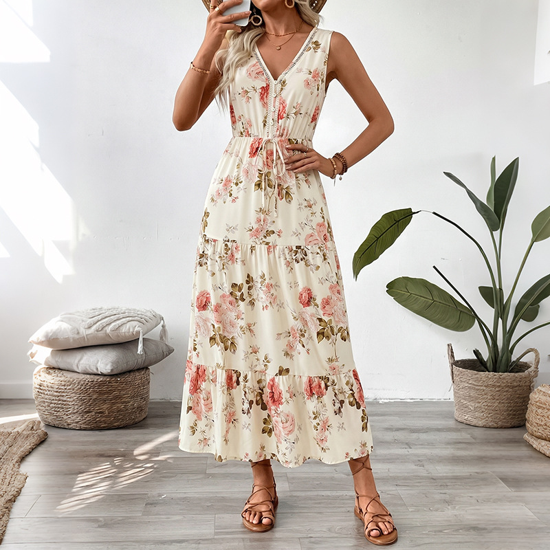 Женское летнее пляжное платье  – обзор и цена Midi Skirt Floral